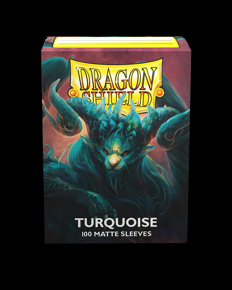 Dragon Shield: Standard 100ct Sleeves - Turquoise (Matte) | Total Play