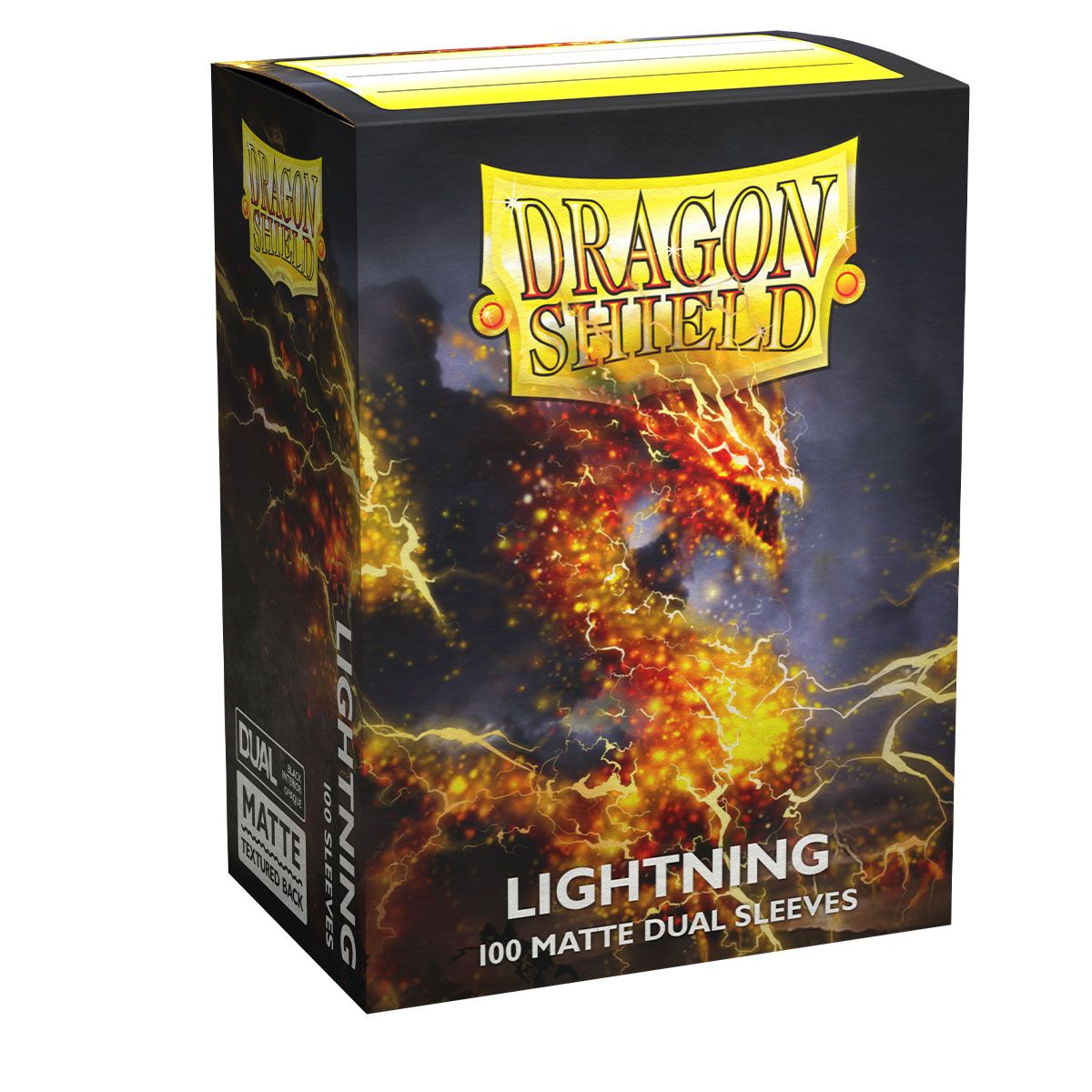 Dragon Shield: Standard 100ct Sleeves - Lightning (Dual Matte) | Total Play