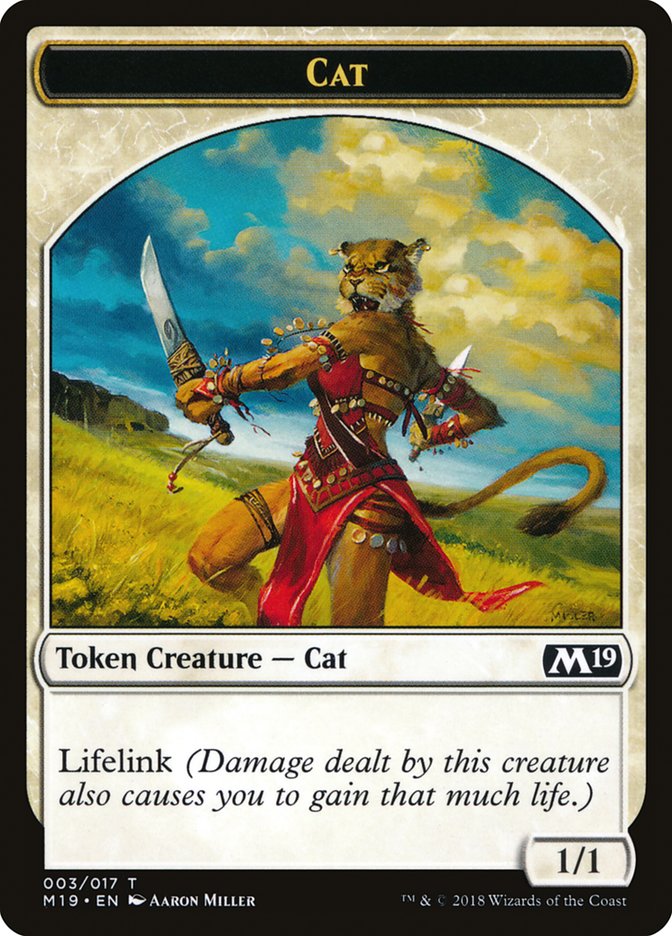 Cat Token [Core Set 2019 Tokens] | Total Play