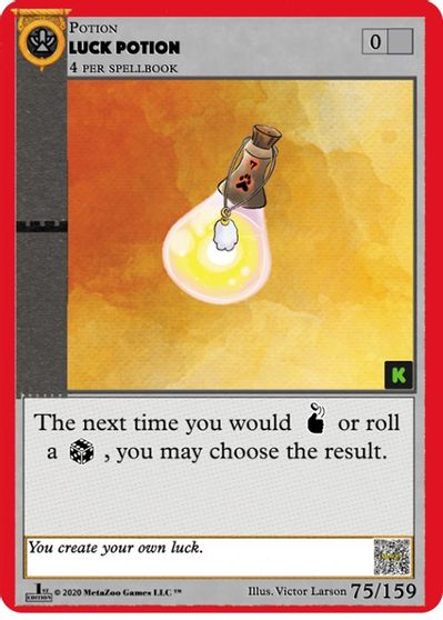 Luck Potion [Cryptid Nation: Kickstarter Edition] | Total Play