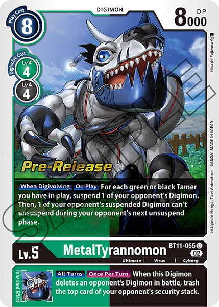 MetalTyrannomon [BT11-055] [Dimensional Phase Pre-Release Promos] | Total Play