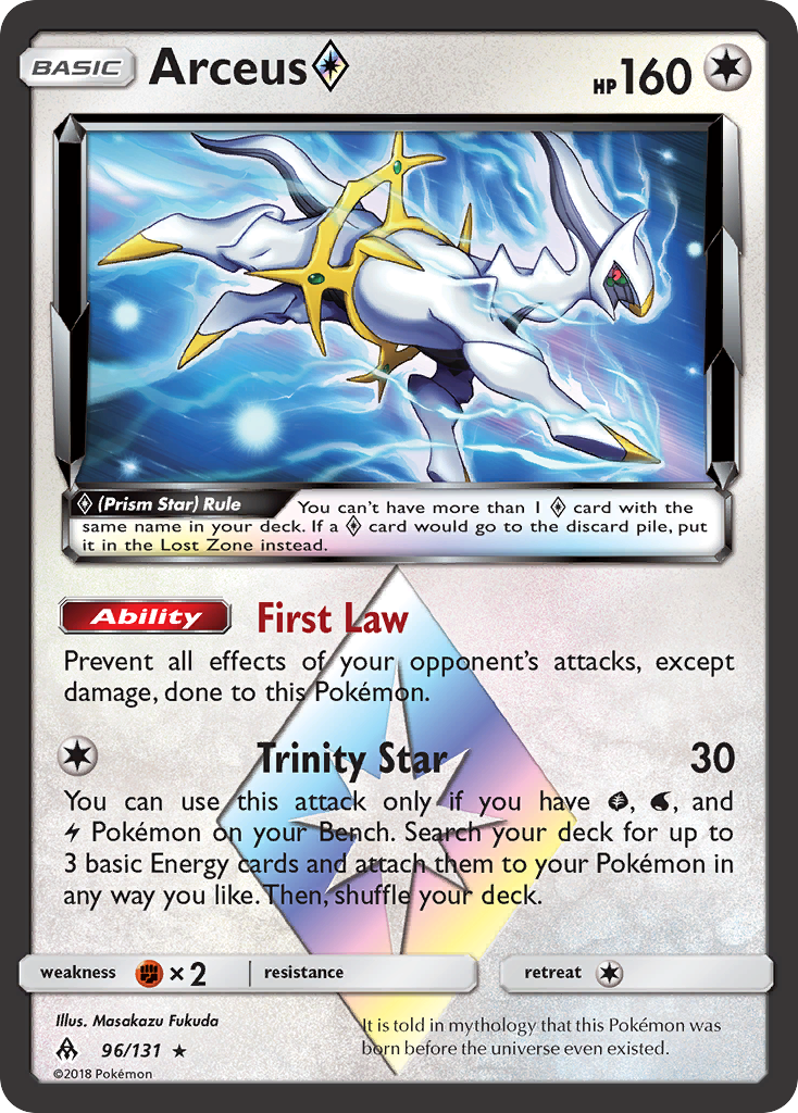 Arceus (96/131) (Prism Star) [Sun & Moon: Forbidden Light] | Total Play