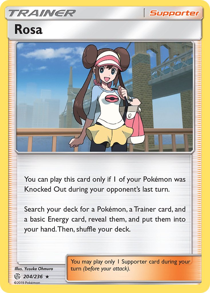 Rosa (204/236) (Theme Deck Exclusive) [Sun & Moon: Cosmic Eclipse] | Total Play