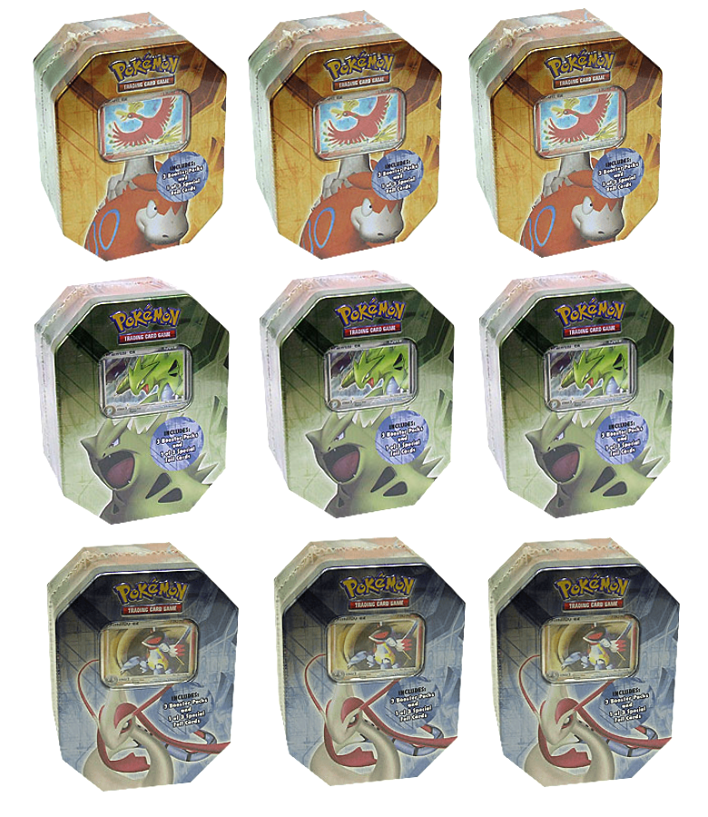 EX - Collector's Tin Display (Armaldo EX, Ho-Oh EX & Tyrantitar EX) | Total Play