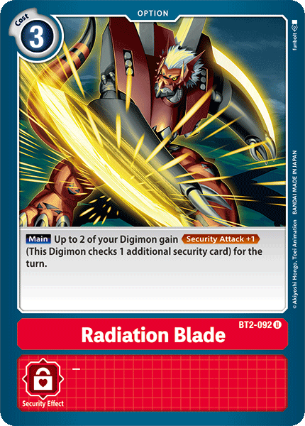 Radiation Blade [BT2-092] [Release Special Booster Ver.1.0] | Total Play