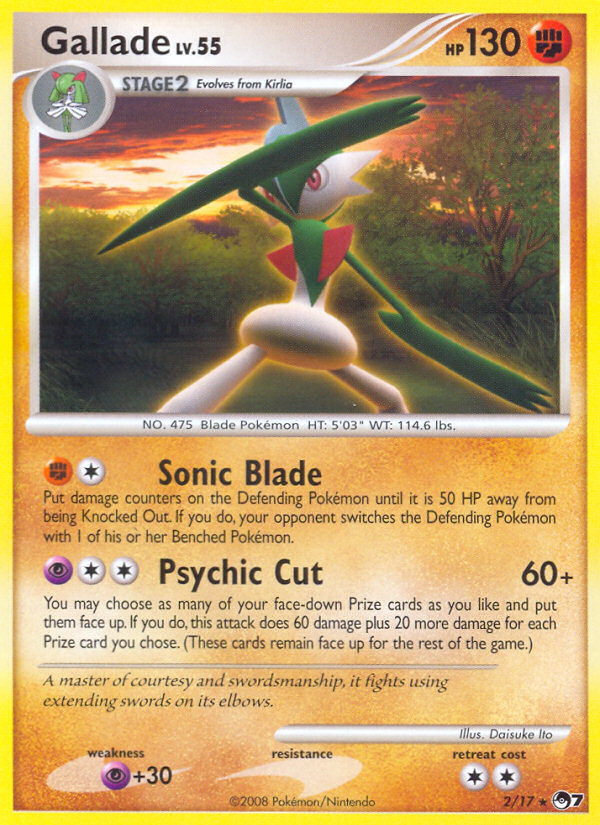 Gallade (2/17) [POP Series 7] | Total Play