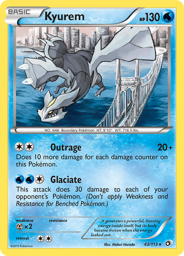 Kyurem (43/113) (Theme Deck Exclusive) [Black & White: Legendary Treasures] | Total Play