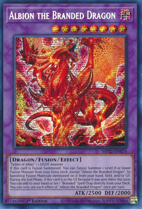 Albion the Branded Dragon [MP22-EN076] Prismatic Secret Rare | Total Play