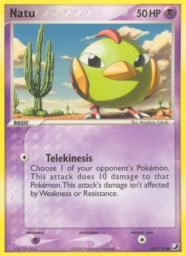 Natu (63/115) [EX: Unseen Forces] | Total Play