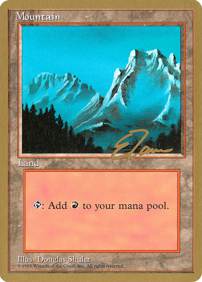 Mountain (et374) (Eric Tam) [Pro Tour Collector Set] | Total Play