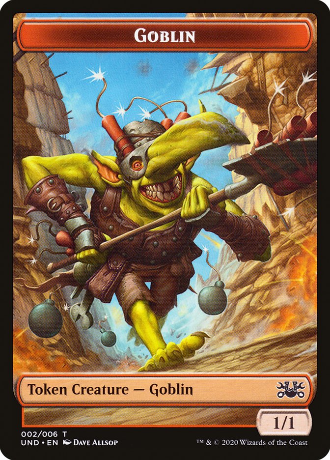 Goblin // Giant Teddy Bear Double-Sided Token [Unsanctioned Tokens] | Total Play