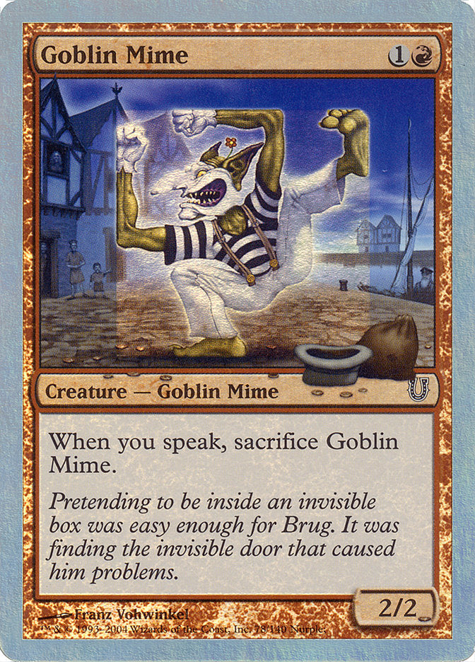 Goblin Mime (Alternate Foil) [Unhinged] | Total Play