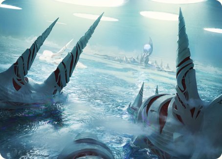 Seachrome Coast Art Card [Phyrexia: All Will Be One Art Series] | Total Play