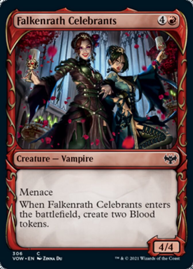 Falkenrath Celebrants (Showcase Fang Frame) [Innistrad: Crimson Vow] | Total Play