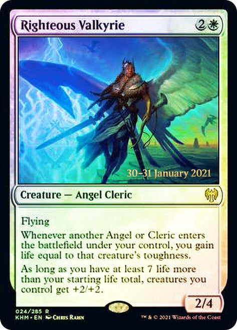 Righteous Valkyrie [Kaldheim Prerelease Promos] | Total Play