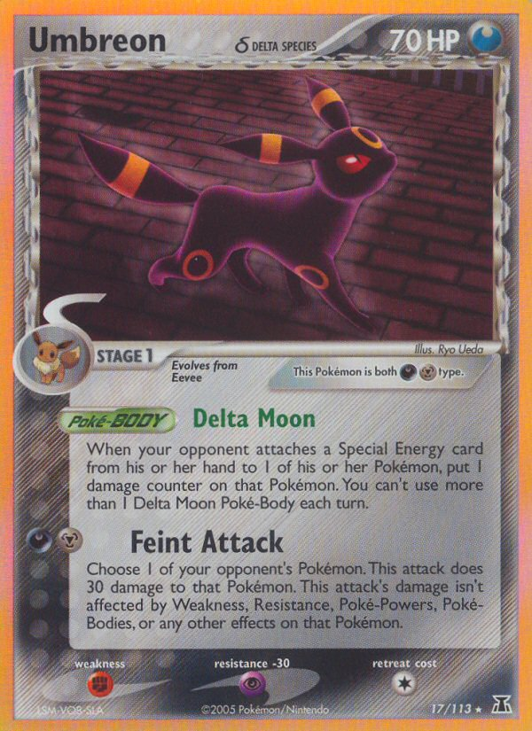 Umbreon (17/113) (Delta Species) [EX: Delta Species] | Total Play