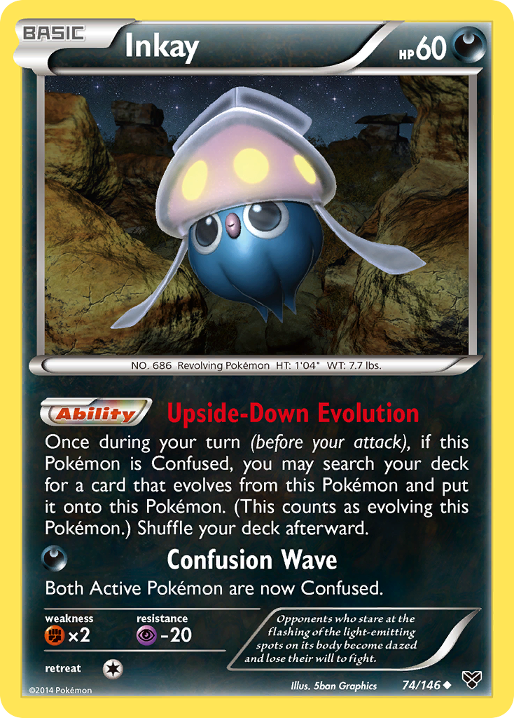 Inkay (74/146) [XY: Base Set] | Total Play