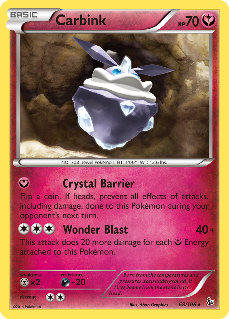 Carbink (68/106) (Theme Deck Exclusive) [XY: Flashfire] | Total Play