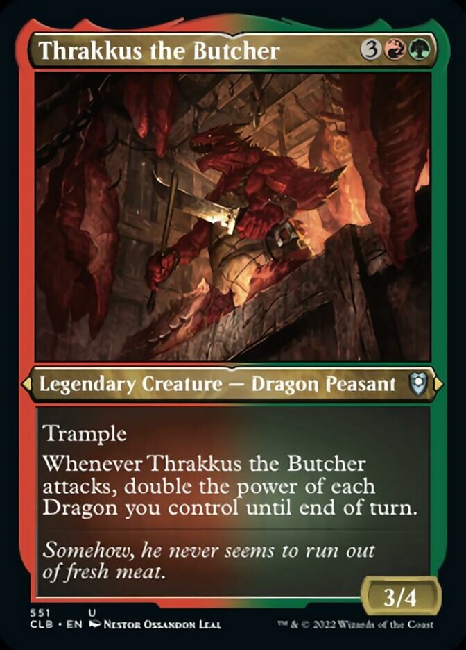 Thrakkus the Butcher (Foil Etched) [Commander Legends: Battle for Baldur's Gate] | Total Play