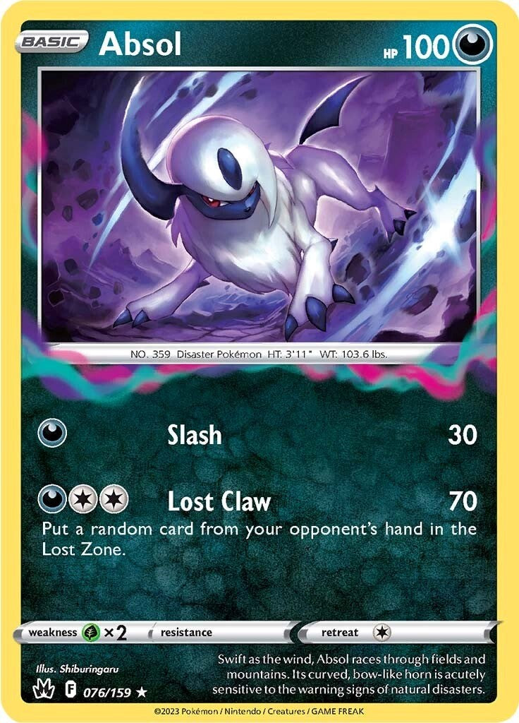 Absol (076/159) [Sword & Shield: Crown Zenith] | Total Play