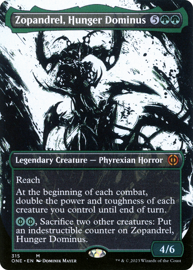 Zopandrel, Hunger Dominus (Borderless Ichor) [Phyrexia: All Will Be One] | Total Play