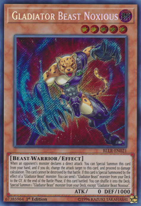 Gladiator Beast Noxious [BLLR-EN021] Secret Rare | Total Play