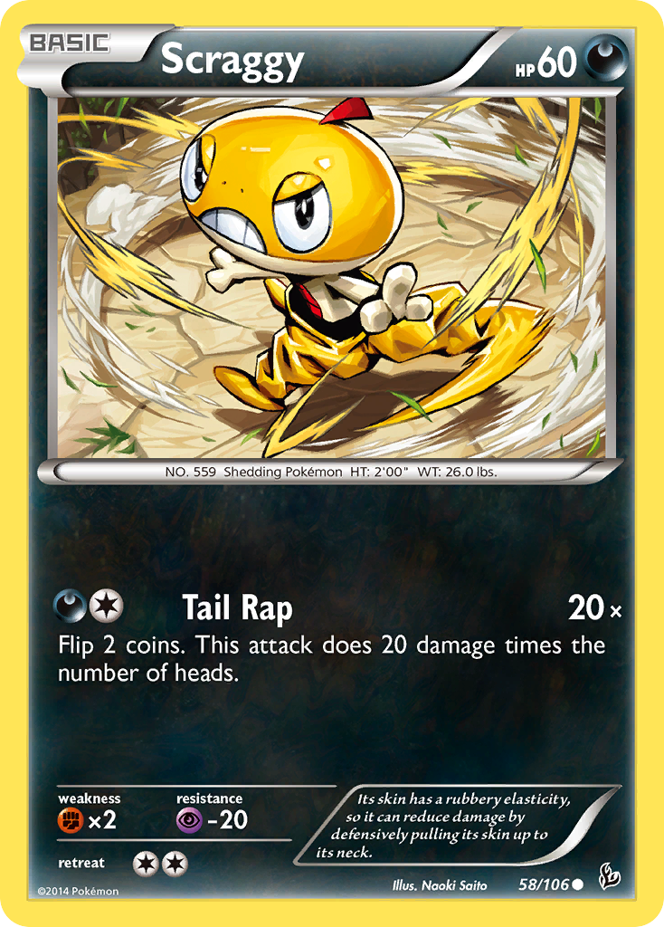 Scraggy (58/106) [XY: Flashfire] | Total Play