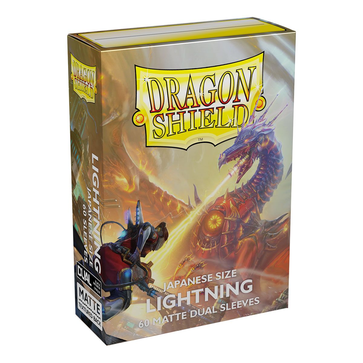 Dragon Shield: Japanese Size 60ct Sleeves - Lightning (Dual Matte) | Total Play