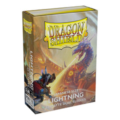 Dragon Shield: Japanese Size 60ct Sleeves - Lightning (Dual Matte) | Total Play