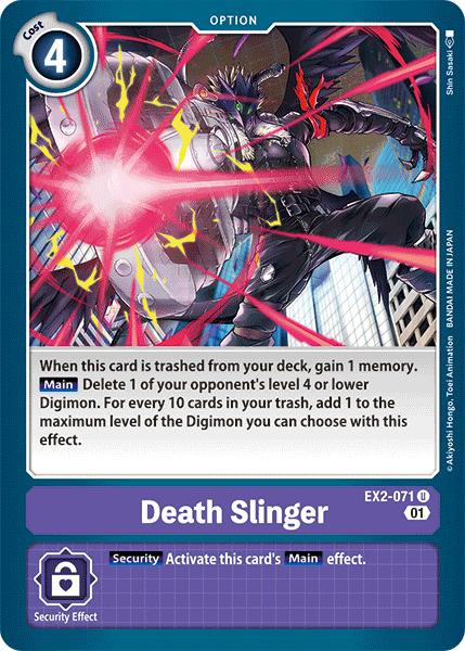 Death Slinger [EX2-071] [Digital Hazard] | Total Play