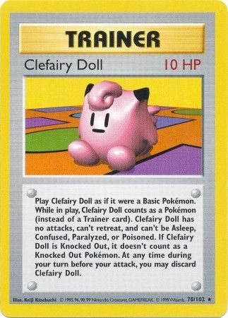 Clefairy Doll (70/102) [Base Set Shadowless Unlimited] | Total Play