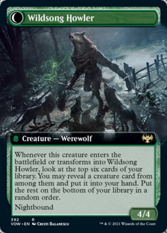 Howlpack Piper // Wildsong Howler (Extended Art) [Innistrad: Crimson Vow] | Total Play