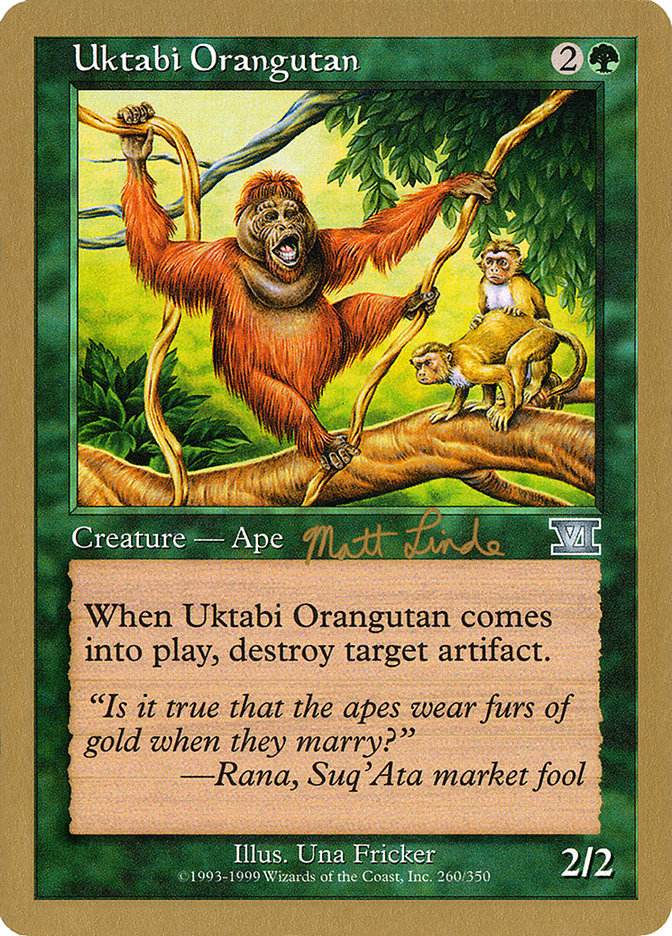 Uktabi Orangutan (Matt Linde) [World Championship Decks 1999] | Total Play