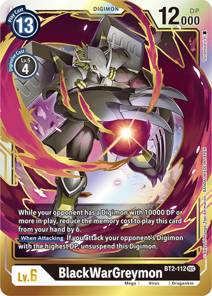 BlackWarGreymon [BT2-112] [Release Special Booster Ver.1.5] | Total Play