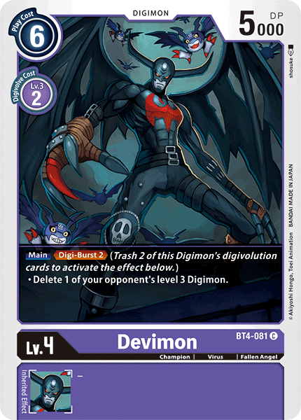 Devimon [BT4-081] [Great Legend] | Total Play