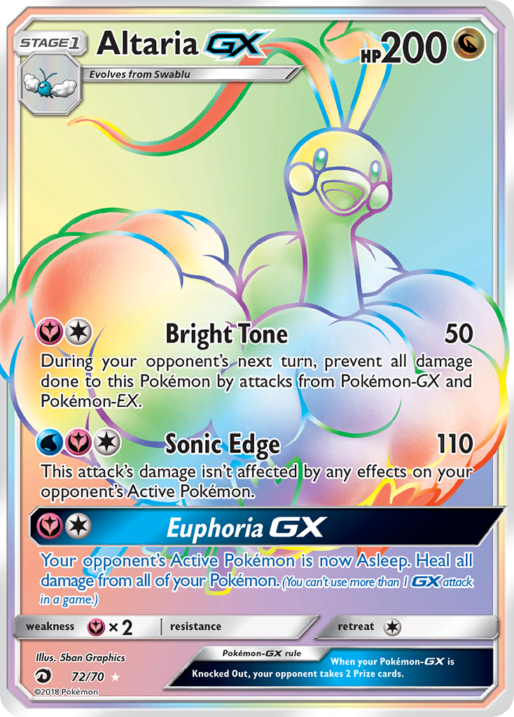 Altaria GX (72/70) [Sun & Moon: Dragon Majesty] | Total Play