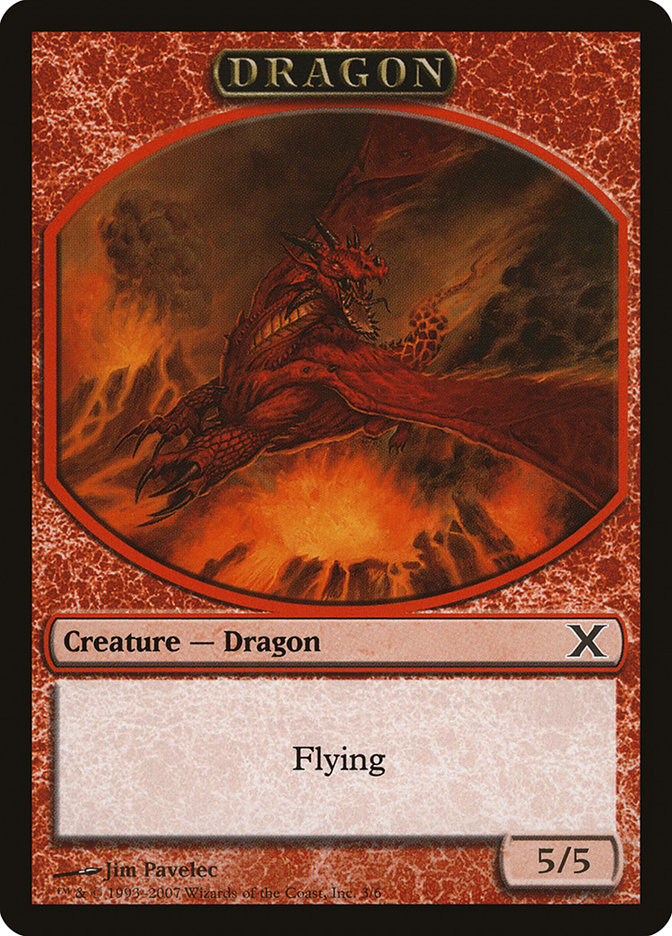 Dragon Token [Tenth Edition Tokens] | Total Play