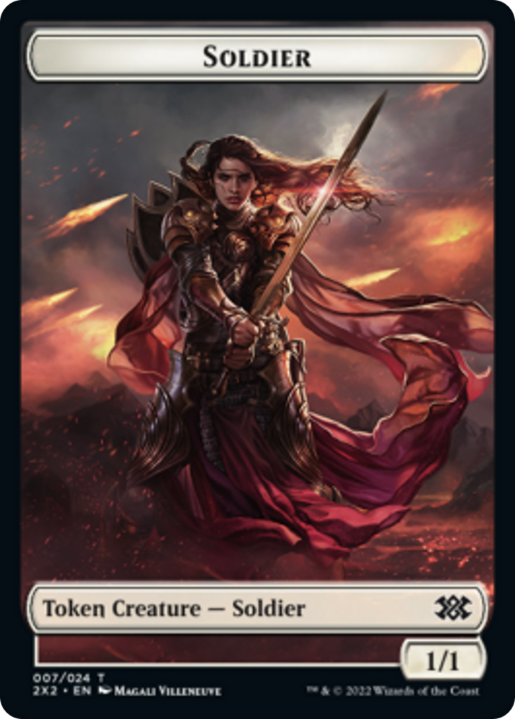 Egg // Soldier Double-Sided Token [Double Masters 2022 Tokens] | Total Play