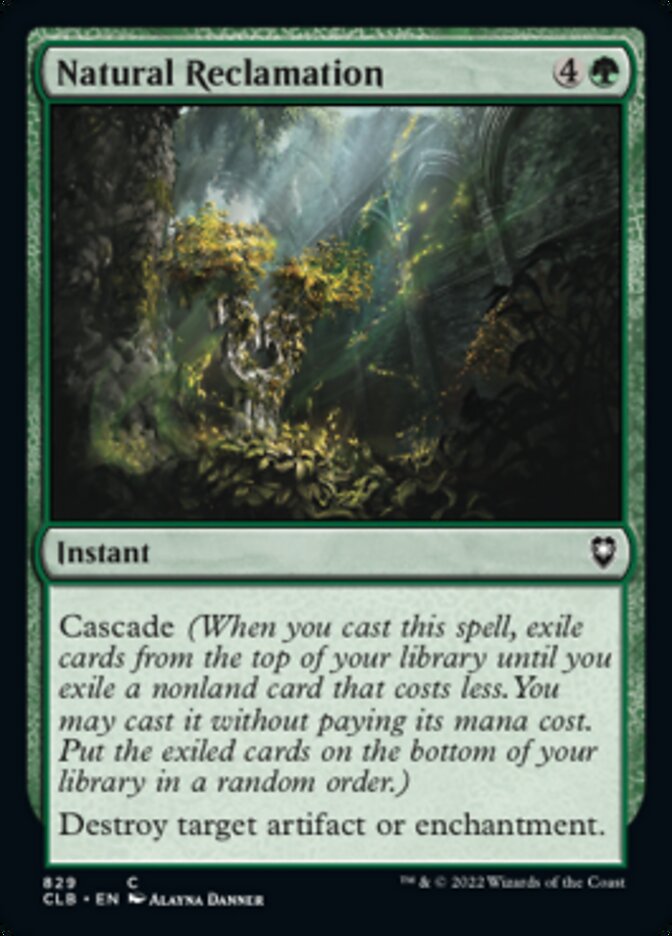 Natural Reclamation [Commander Legends: Battle for Baldur's Gate] | Total Play