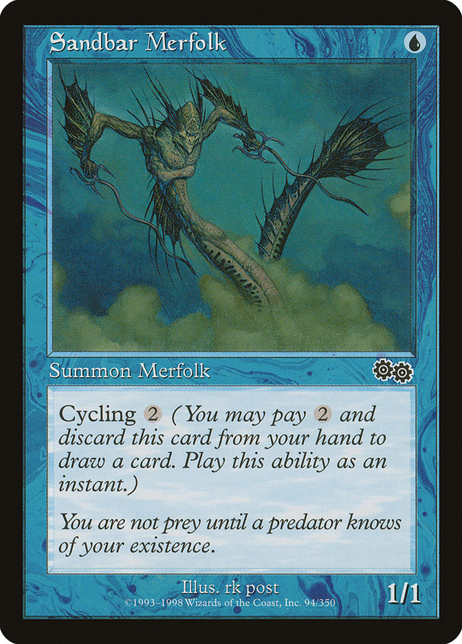 Sandbar Merfolk [Urza's Saga] | Total Play