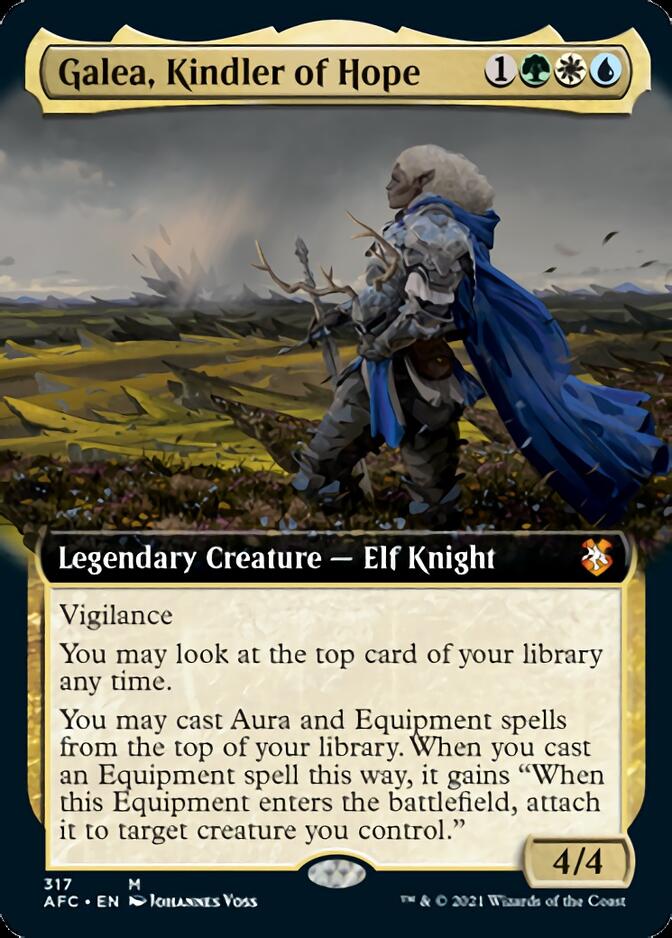 Galea, Kindler of Hope (Extended Art) [Dungeons & Dragons: Adventures in the Forgotten Realms Commander] | Total Play