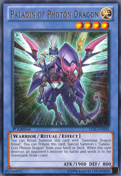 Paladin of Photon Dragon [LVAL-EN045] Rare | Total Play