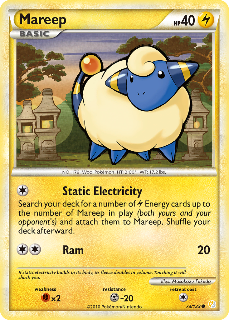 Mareep (73/123) [HeartGold & SoulSilver: Base Set] | Total Play