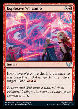 Explosive Welcome [Strixhaven: School of Mages] | Total Play