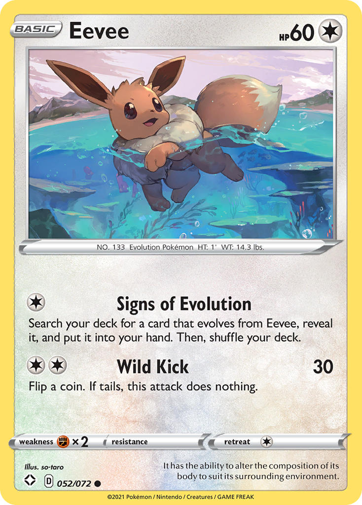 Eevee (052/072) [Sword & Shield: Shining Fates] | Total Play