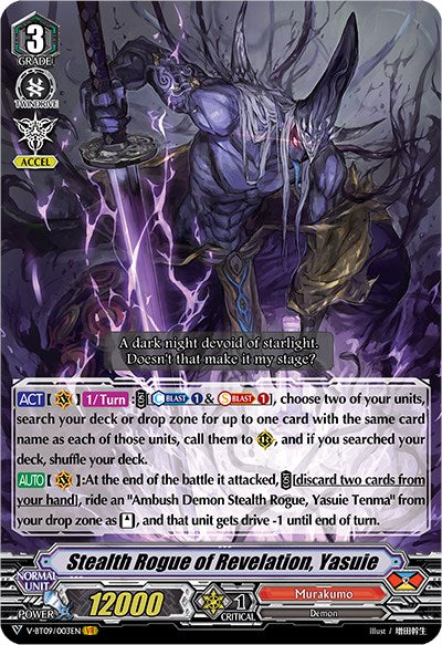 Stealth Rogue of Revelation, Yasuie (V-BT09/003EN) [Butterfly d'Moonlight] | Total Play