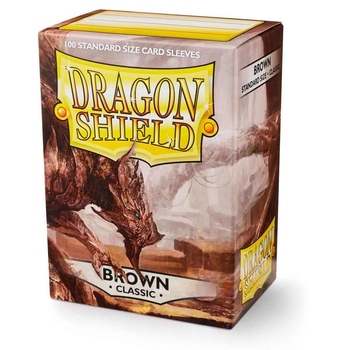 Dragon Shield: Standard 100ct Sleeves - Brown (Classic) | Total Play