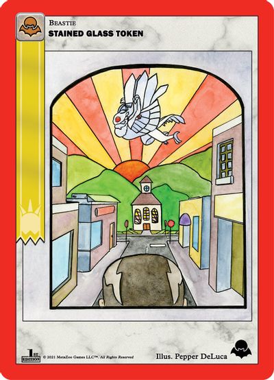 Stained Glass Token [Cryptid Nation: Nightfall First Edition] | Total Play