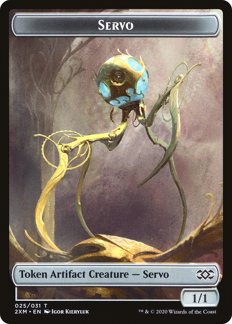 Human Soldier // Servo Double-Sided Token [Double Masters Tokens] | Total Play