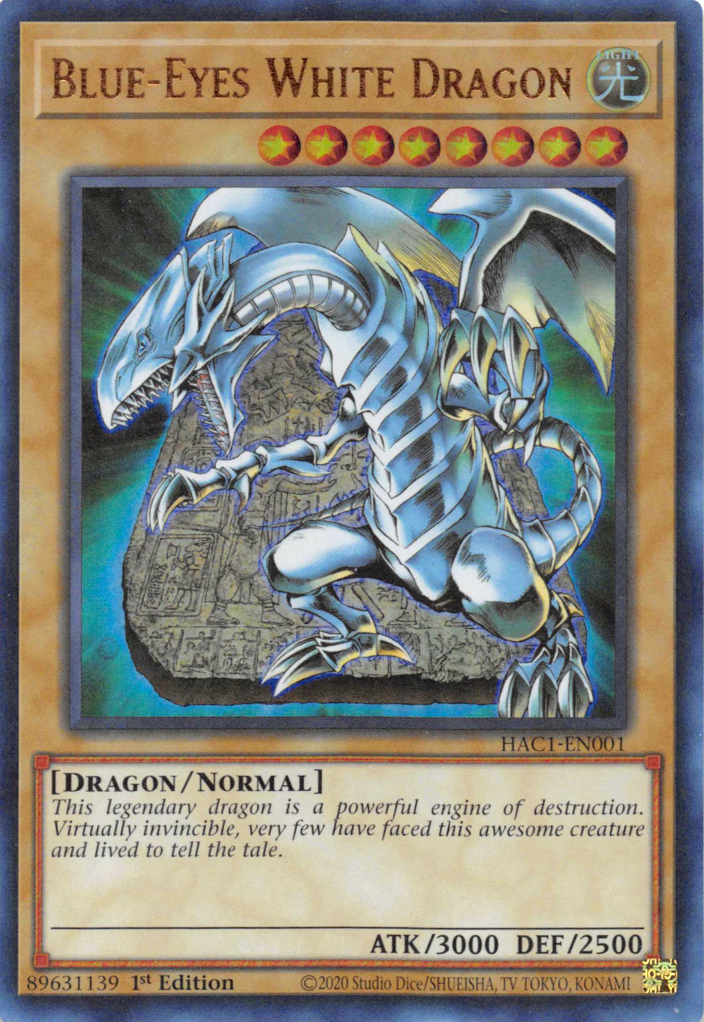 Blue-Eyes White Dragon (Duel Terminal) [HAC1-EN001] Parallel Rare | Total Play